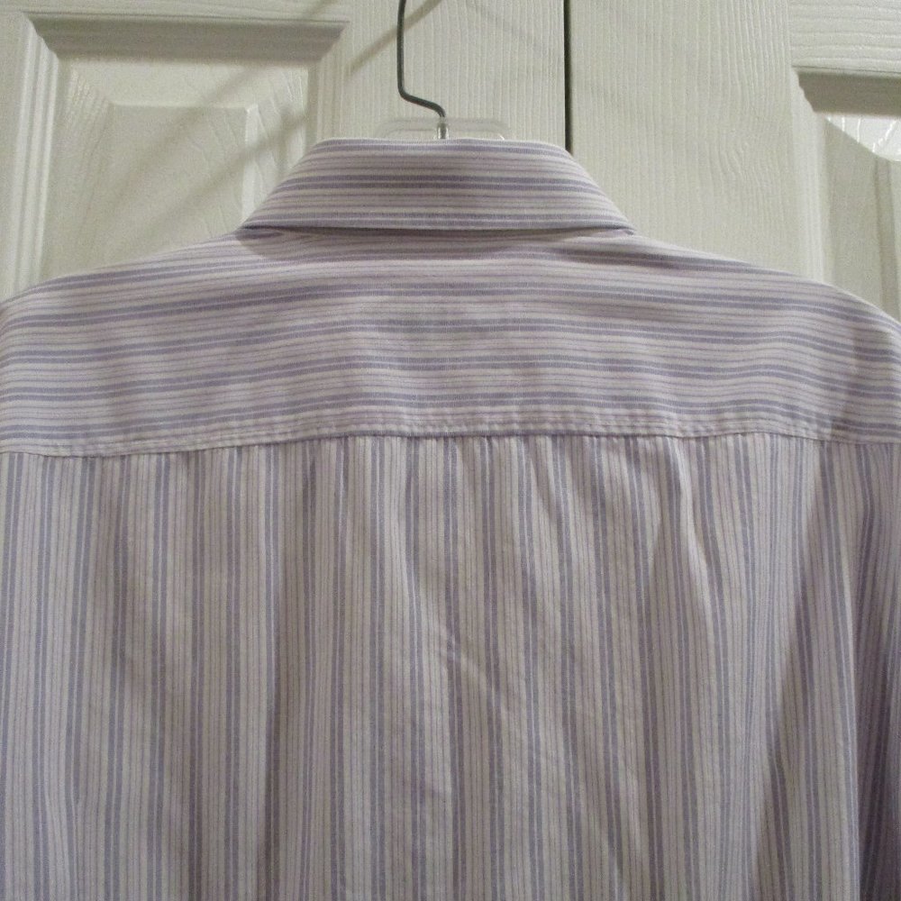 Hugo Boss Striped Dress Shirt 16.5 Neck 34-35 Sleeve Office Wear Professional - Picture 6 of 7